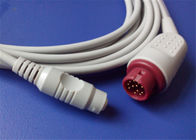 12 Pin Invasive Blood Pressure Cable TPU Cable Material 4.0mm Diameter