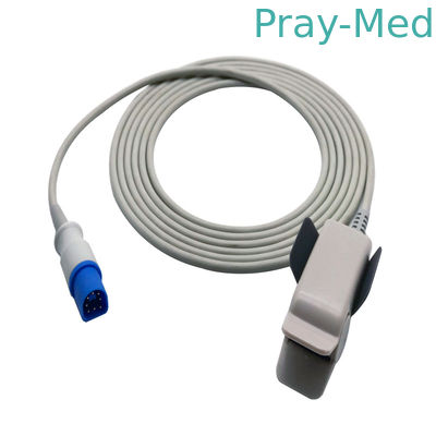 পুনরায় ব্যবহারযোগ্য Spo2 সেন্সর PH 8 পিন M1196A USA TE চিপের সাথে সামঞ্জস্যপূর্ণ