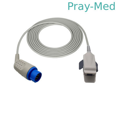 সমঞ্জসে বায়োলাইট M9500 / m8500 / M7000 12pin প্রাপ্তবয়স্ক reusable spo2 3M সঙ্গে সেন্সর প্রোবের
