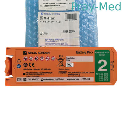 মূল নিহন কোহডেন কার্ডিওলাইফের জন্য 30V 1400mAh ব্যাটারি প্রতিস্থাপন 2100 AED SB-212VK