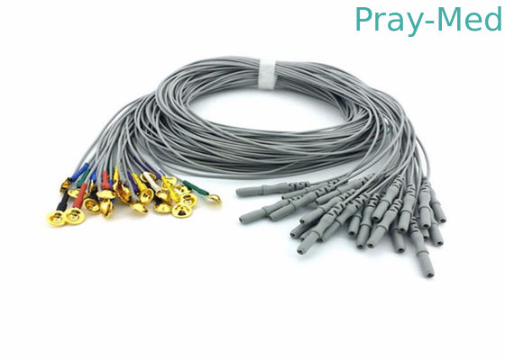 হাসপাতাল EEG গোল্ড কাপ ইলেকট্রোড ক্যাবল, EEG / EMG মেশিন জন্য Emg রহমান