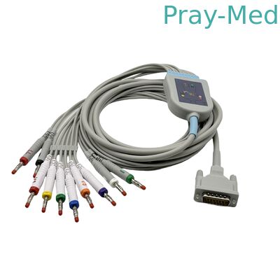 শিখর AT1 / 2 ইকজি কেবেল সঙ্গে লম্বা স্ক্রু ডিবি 15 পিন সংযোগকারী 5.0 মিমি দিয়া