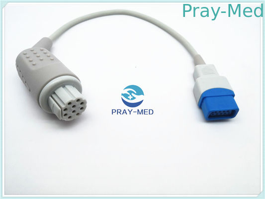 Datex ওহেডা TruSignal TS-N3 10 পিন সঙ্গে spo2 অ্যাডাপ্টারের তারের / এক্সটেনশন তারের