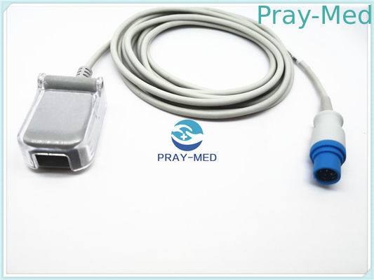 TPU 2.4m 7pin Spo2 অ্যাডাপ্টার কেবল 3368433 সামঞ্জস্যপূর্ণ সিমেন্স ড্রেজার