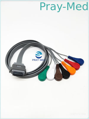 বায়োমেডিকাল BI9800 / BI9000 Holter Ecg কেবল 7 লিড 26 পিন এডনের সাথে সামঞ্জস্যপূর্ণ