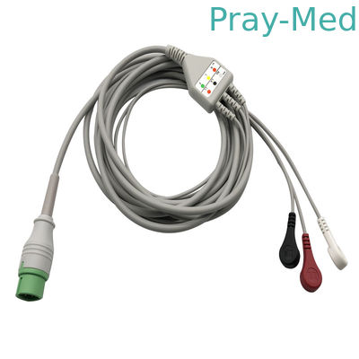 Comen C30 / C40 3.6m 12pins 5 লিডের জন্য Comen Ecg কেবল এবং লিডওয়্যার